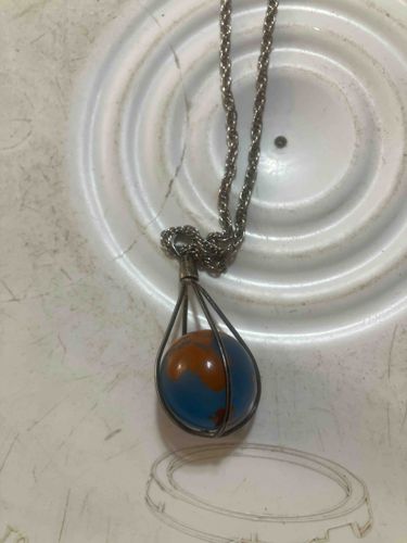 Earth Globe Pendant Necklace