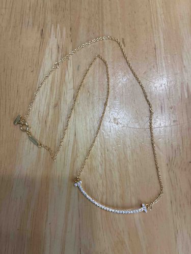 Tiffany & Co. T Smile Diamond Pendant Necklace