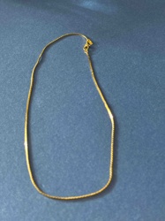 Monet Gold Tone Snake Chain Necklace