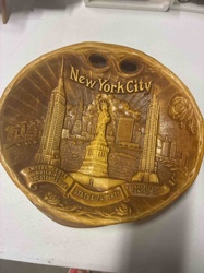 New York City Landmark Souvenir Plate