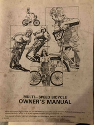 Multi-Speed Bicycle Owner's Manual
