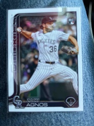 Zach Agnos 2023 Topps Baseball Rookie Card