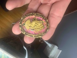 Phoenix or Dragon Motif Brooch/Pendant