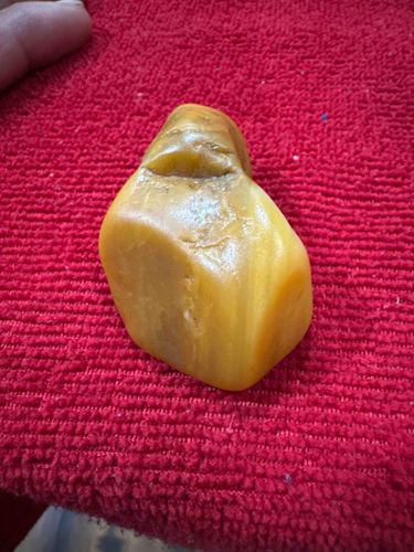 Tumbled Yellow Jasper or Chalcedony Stone