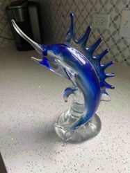 5th Avenue Crystal Blue Marlin Figurine
