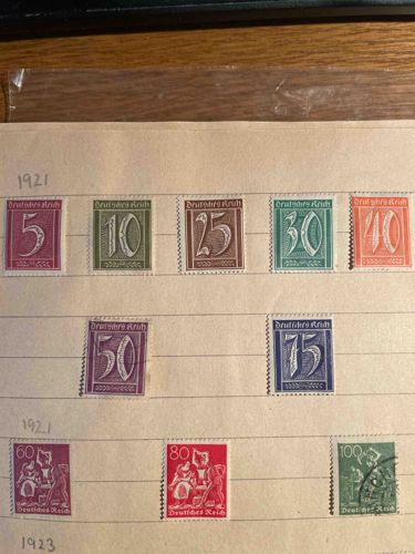German Reich Postage Stamp Collection (1921-1923)
