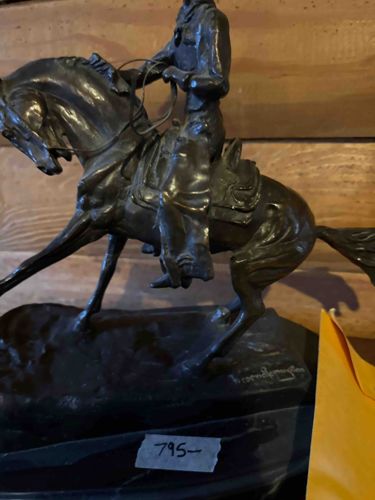 The Bronco Buster Bronze Sculpture by Frederic Remington