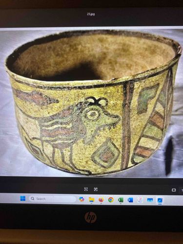 Indus Valley Harappan Terracotta Vessel with Beast Motifs