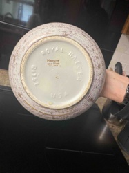 Royal Haeger 'Gold Thread' Textured Ceramic Vase