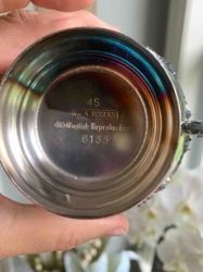 Wm. A. Rogers Old English Reproduction Silver-Plated Mug