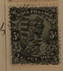 Edward VII 'Three Pies' India Postage Stamp