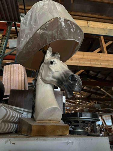 Vintage Horse Head Table Lamp