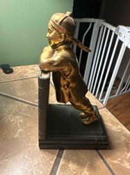 Ronson 'Happy Buddha' or 'Chinese Boy' Art Deco Bookend