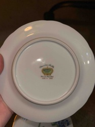 Rosetti "Mourning Belle" Hand Painted Porcelain Plate (Saucer)