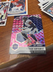 Patrick Surtain II Denver Broncos NFL Debut Pink Mosaic Prizm Rookie Card