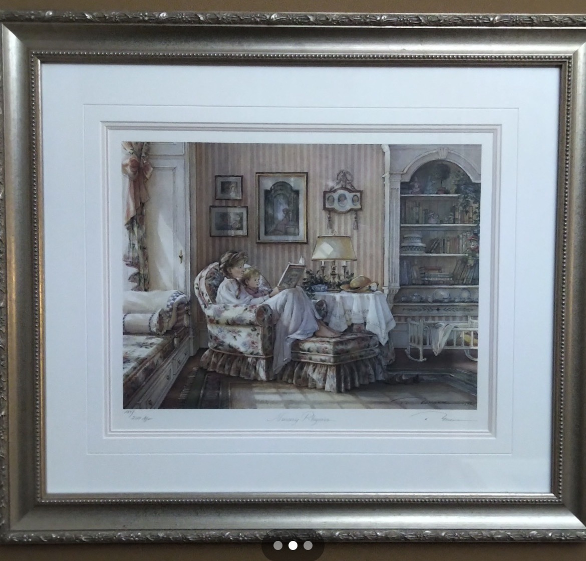 Submitted photo of Framed print signed 'Trisha Romance'
