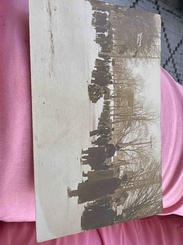 Vintage Winter Street Scene Photograph