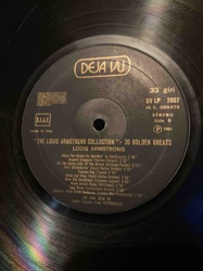Louis Armstrong "20 Golden Greats" Vinyl Record
