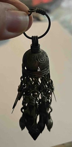 Tribal Metal Earring or Pendant