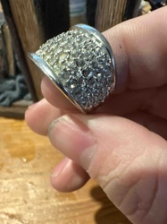 Pave Crystal Dome Cocktail Ring