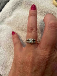 Vintage Diamond Two-Ring Bridal Set