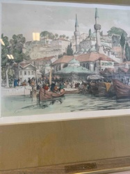 Ottoman Cityscape Print (Possibly Istanbul)