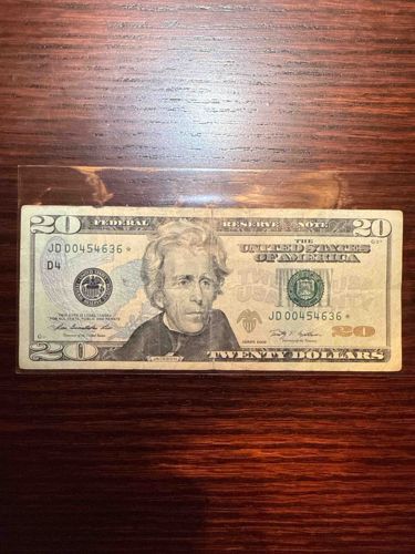 Series 2009 $20 Star Note Federal Reserve Note
