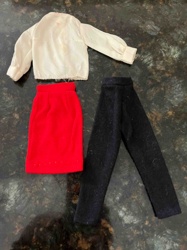 Barbie Doll Fashion Pak Red & Black Separates (1962-1963)