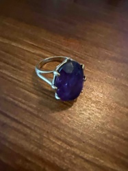 Vintage Amethyst Solitaire Ring