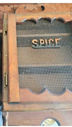 Vintage Wooden Spice Rack Cabinet