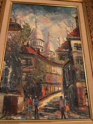 Impressionistic Oil Painting of Montmartre, Paris
