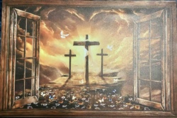 Religious Landscape Canvas Print