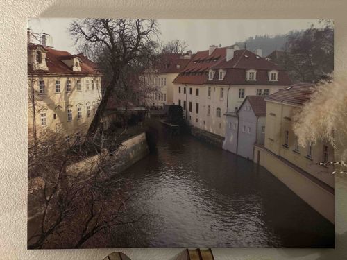 Čertovka Canal Canvas Photographic Print