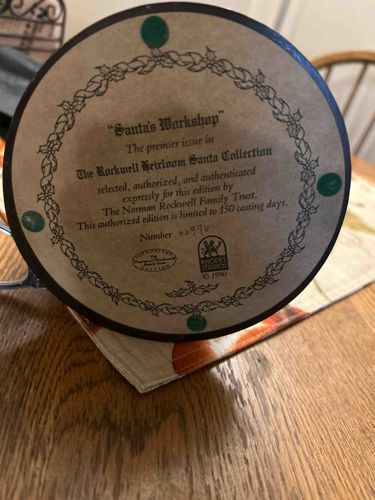 Santa's Workshop from The Rockwell Heirloom Santa Collection