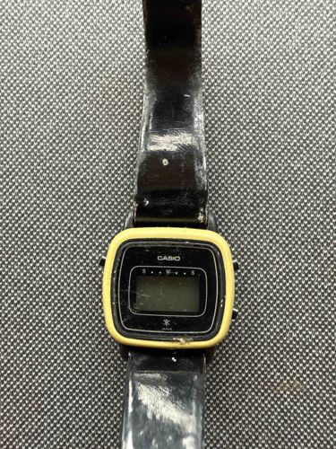 Casio Digital Watch with Yellow Bezel