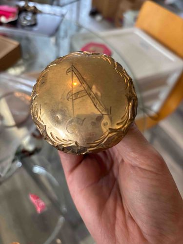 Engraved Monogrammed Cane/Walking Stick Pommel
