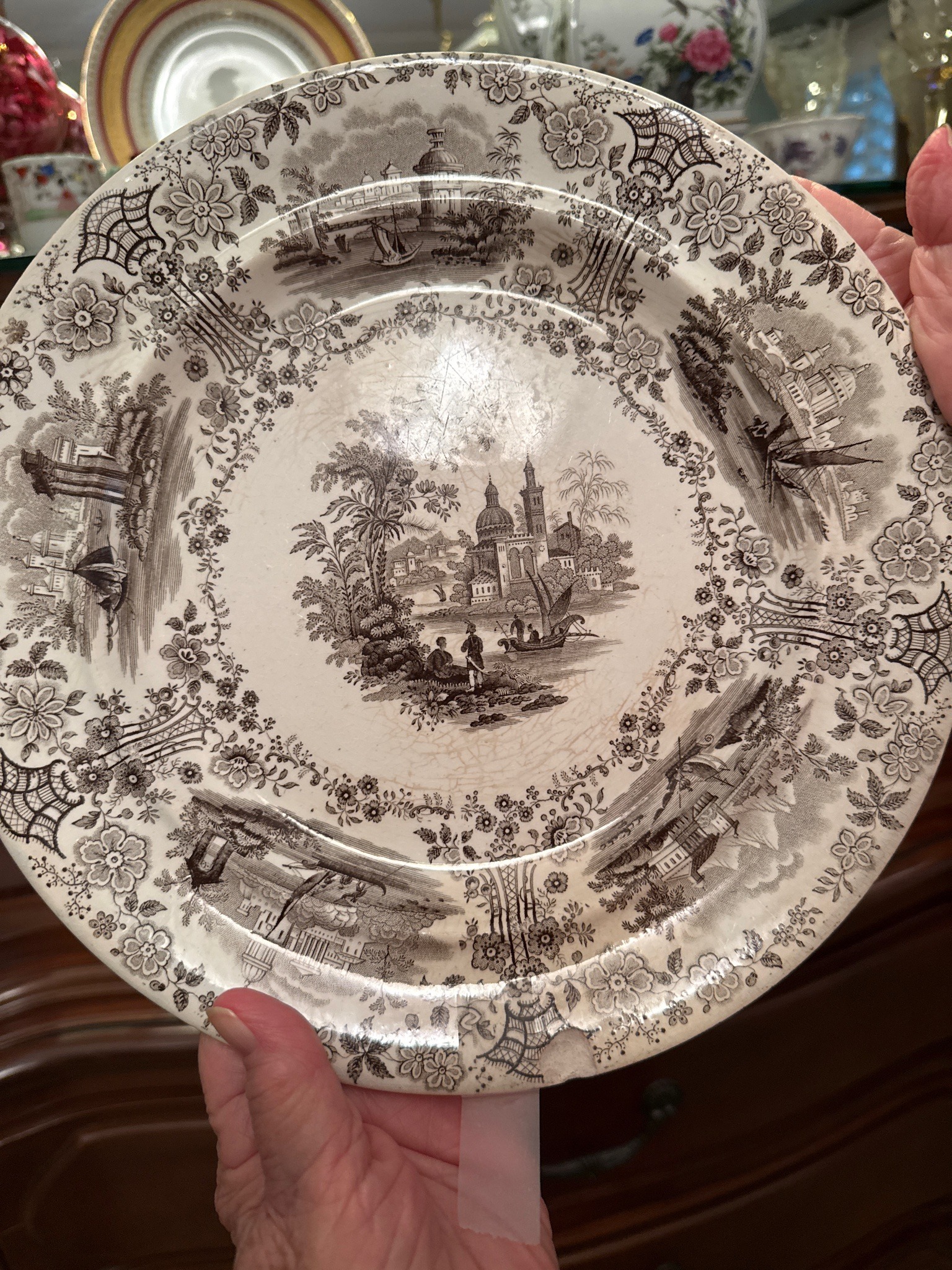 Submitted photo of Transferware Ceramic Plate