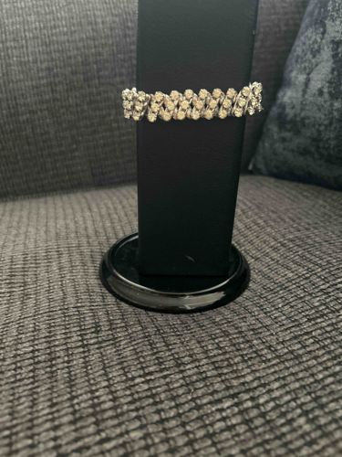 Rhinestone Zigzag Bracelet