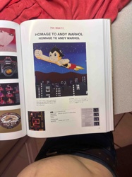 Art Book / Catalog featuring 'Homage to Andy Warhol' with Astro Boy Illustration