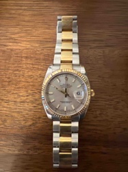 Rolex Datejust 41 Two-Tone Gold and Steel with Fluted Bezel and Champagne Dial