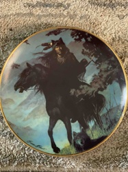 The Wolf Hunter Collector Plate by Bevan Davis (Franklin Mint)