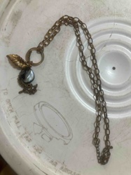 Pearl and Leaf Charm Necklace