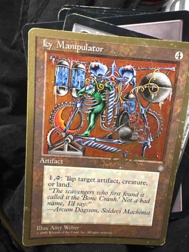 Icy Manipulator (Magic: The Gathering autographed card)