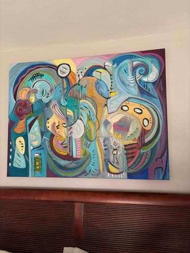 Contemporary Figurative Abstract Canvas Painting