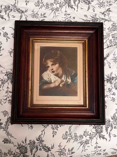 Framed Print of a Pensive Girl
