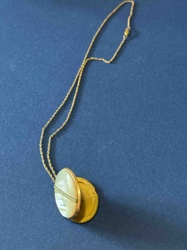 Vintage Mother-of-Pearl Locket Necklace
