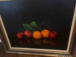 Still Life Painting of Apples and Oranges