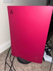 Sony PlayStation 5 Console with Custom Red Faceplate