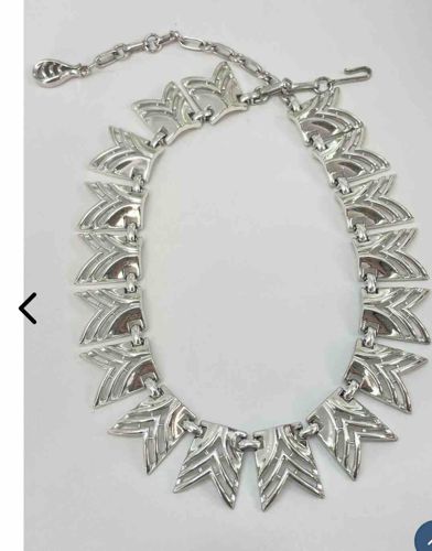 Corocraft Chevron Link Collar Necklace