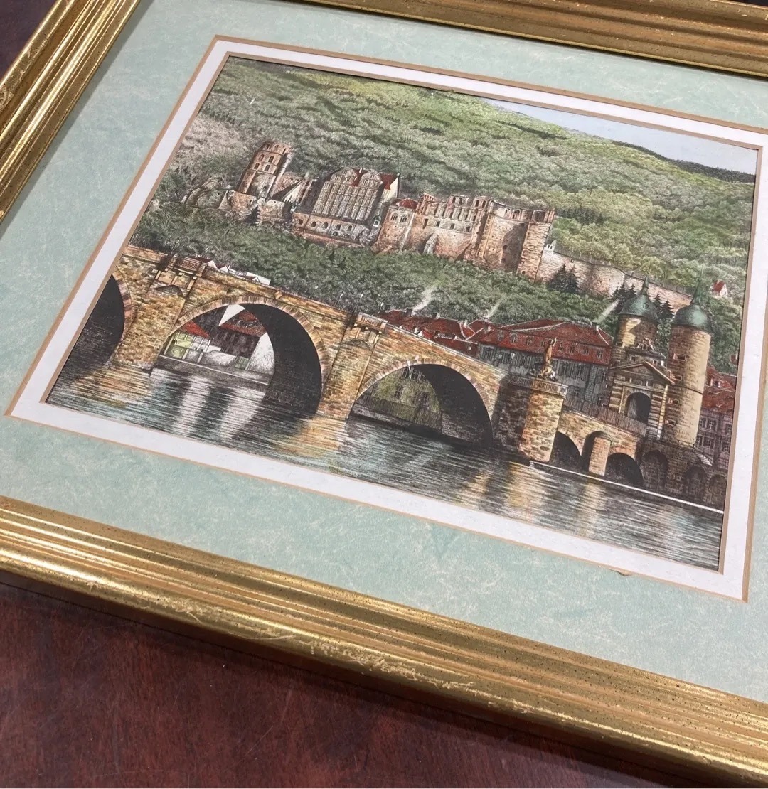 Submitted photo of Framed Print of Heidelberg Castle and Bridge